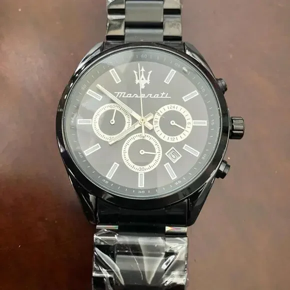 Maserati Competizione 8851121003-9788 Gloss Black Chronograph Mens dress Watch